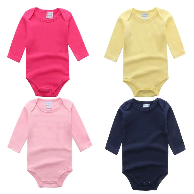 

Baby Clothing Rompers Baby Onesie Autumn Winter Rompers Long-sleeved Solid Color Romper Newborn Clothes Baby Romper