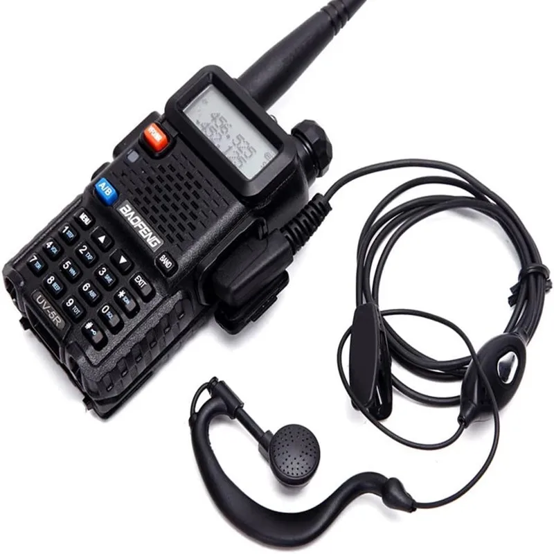 Walkie Talkie Earpiece H-777 RT22 RT21 RT68 RT22S H-777S RT27 Baofeng 888S UV-5R Two Way Radio G Type Headset with Mic(10 Pack)