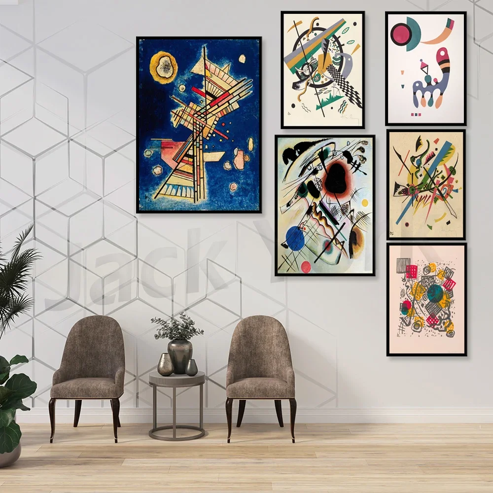 Принт Васили Кандинского современное искусство середины века абстрактная