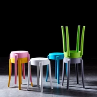plastic stool household furniture living room small bench thicken high stool dining table stools chair round stools
