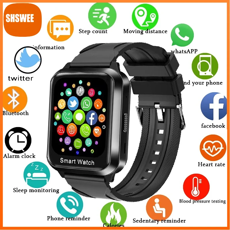 

Smart Watch Men Bluetooth call Wireless Earphone 2 in 1 Heart Rate Blood Pressure Monitor Smartwatch Mens For Android Ios