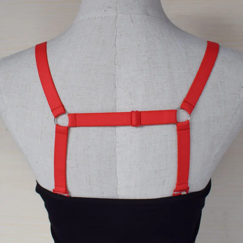 2 pieces H Cross Back Bra Shoulder Straps Replacement Bra Straps Length Adjustable Elastic Adjustable Removable Multi Color