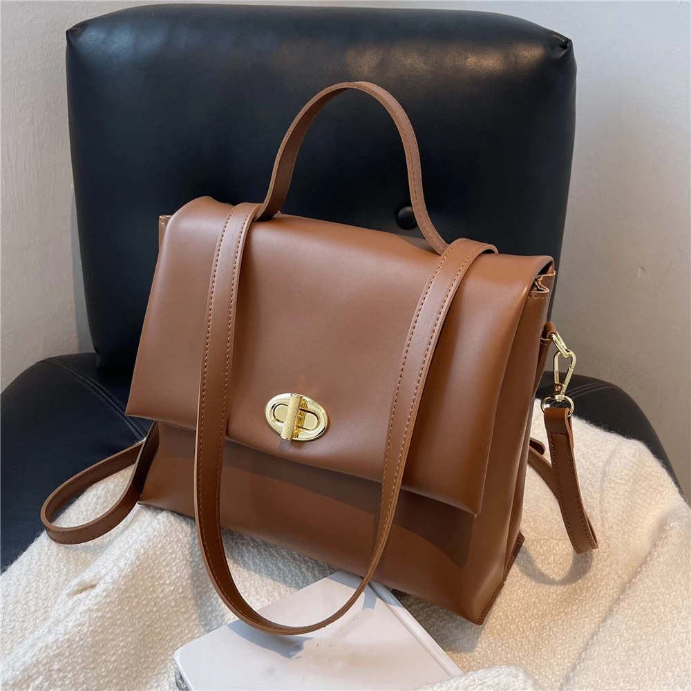 

Vintage Soft Large Tote Handbags For Women Winter 2022 Trend Design Short Handle Work Briefcase Ladies Shoulder Crosssbody Bags