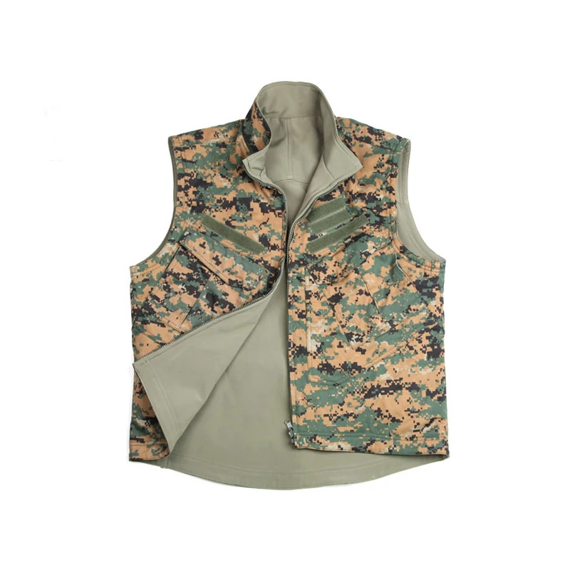 Emersongear Tactical Reversible Waistcoat Double Sided Warm Vest Outdoor Training Sports Airsoft Hunting Warm Cotton JD EM6915