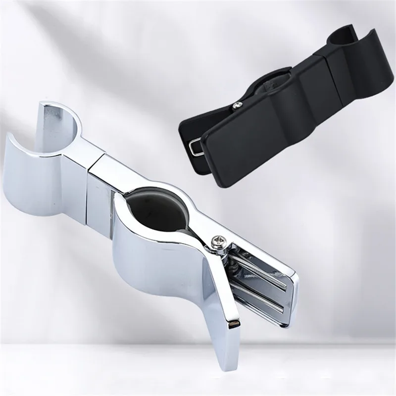 

1PC Shower Head Bracket Universal Shower Rail Slide Holder Adjustable Zinc alloy Nozzle Base Fixed Clip for Bathroom Accessories