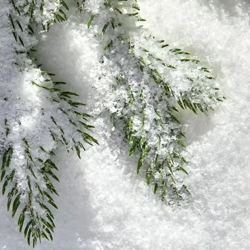 Искусственный снежный порошок Рождественская елка Снежинки пыльцы Пушистые