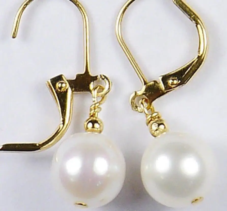 

Round 10-11MM AAA+ WHITE SOUTH SEA PEARLS EARRING