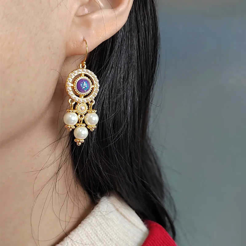 Модные крупные серьги в стиле ретро с кисточками для женщин Красочные Висячие