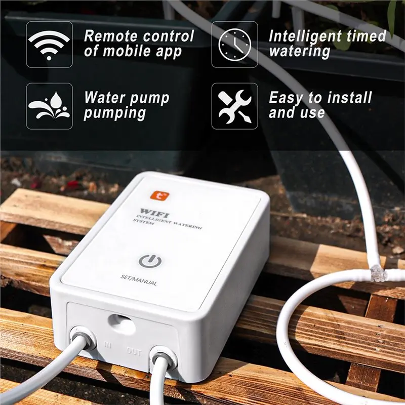 Умное устройство для управления поливом в саду ABMR-Tuya с Wi-Fi, автоматическая система капельного орошения, комплект для полива. (art.: 3920da3da98f2) - 3920da3da98f2