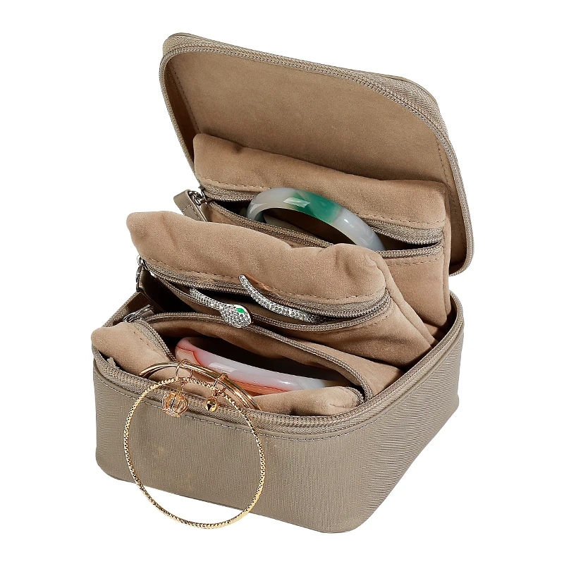 

Высококачественный Женский органайзер для ювелирных изделий из искусственной кожи, Женская портативная шкатулка для хранения ювелирных изделий, браслетов и часов