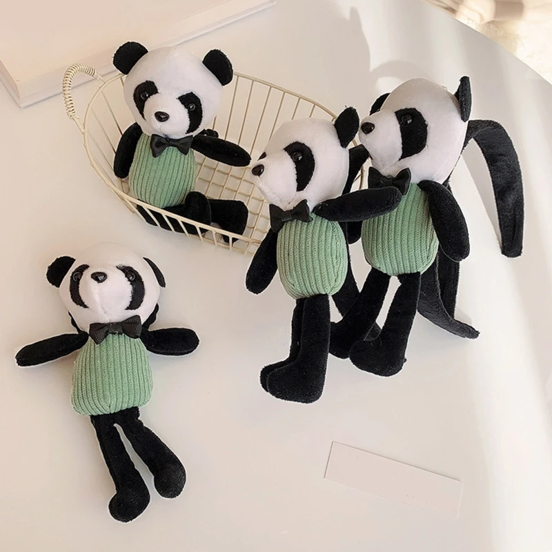 

XXFD Panda Hair Hoop 3D Simulated Animal Hair Ties Stage Performance Headdress Washing Face Headband Cosplay Hair Accessories