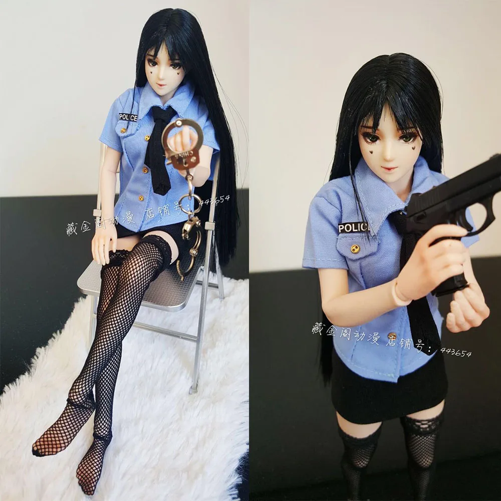 

1/6 Female Solider Police Uniform Suit Clothes Set Fit 12" Action Figure Body