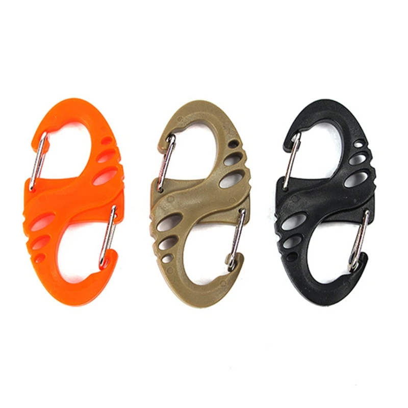 

New Hot Mini Nylon Carabiner Lightweight Carabiner Clip Outdoor Snap Lock Drop Shipping