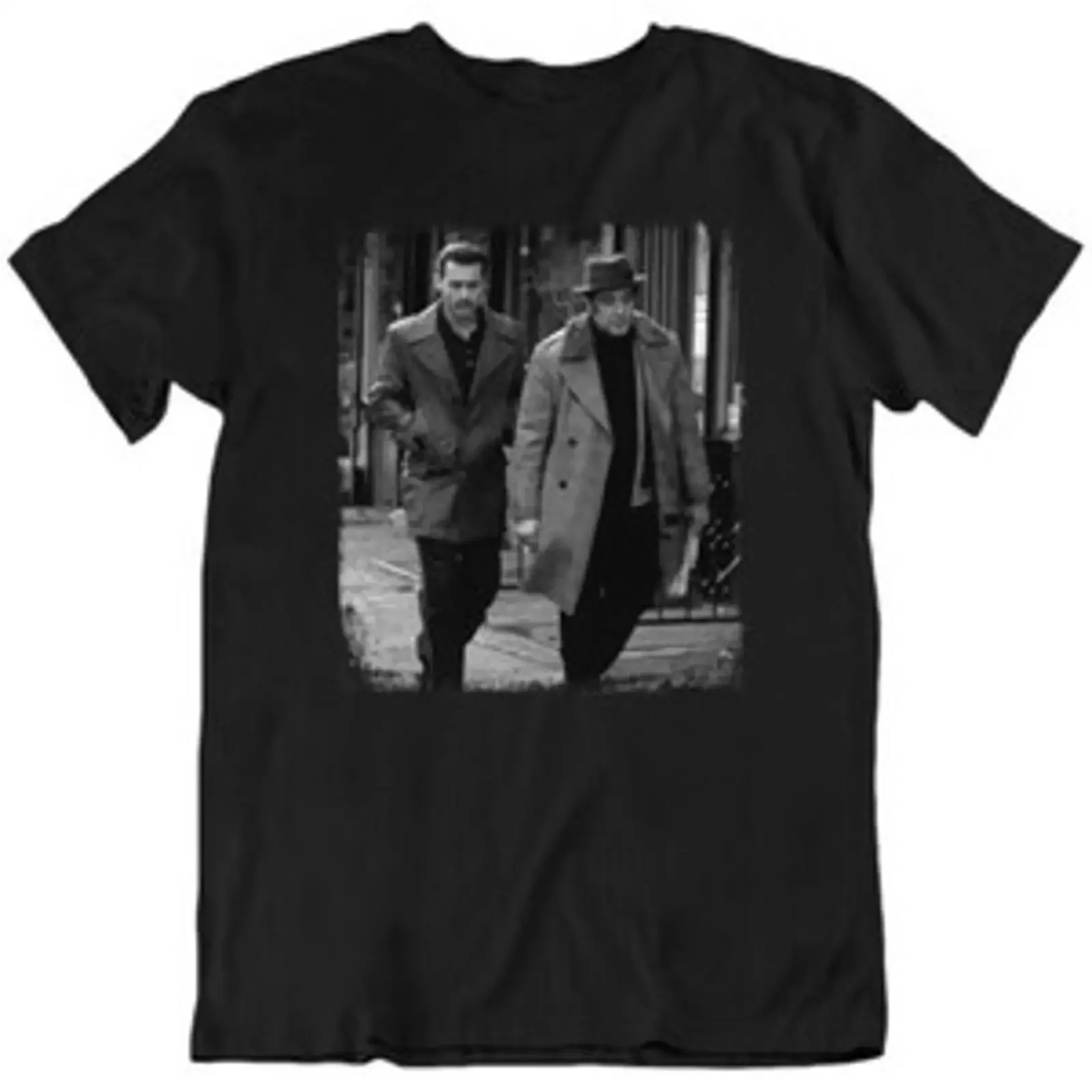 Фото Футболка Donnie Brasco Pacino Depp, винтажная, в стиле 70-х, с изображением гангстеров и мафии, новая, мягкая, унисекс, модная, с эффектом потертости. №1