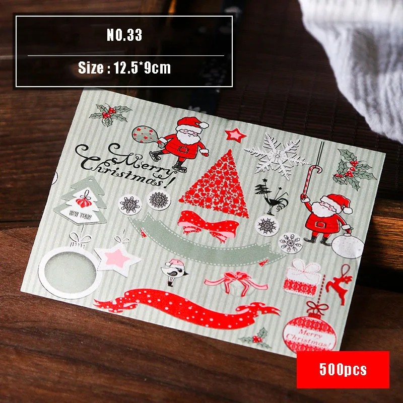 Santa Claus Christmas Tree Gift Box Decor Candy Paper