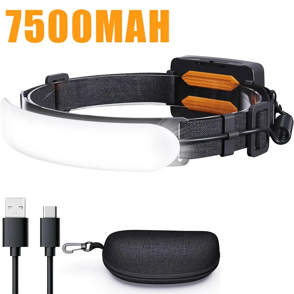 

XIWANGFIRE перезаряжаемый налобный фонарь 7500 мАч