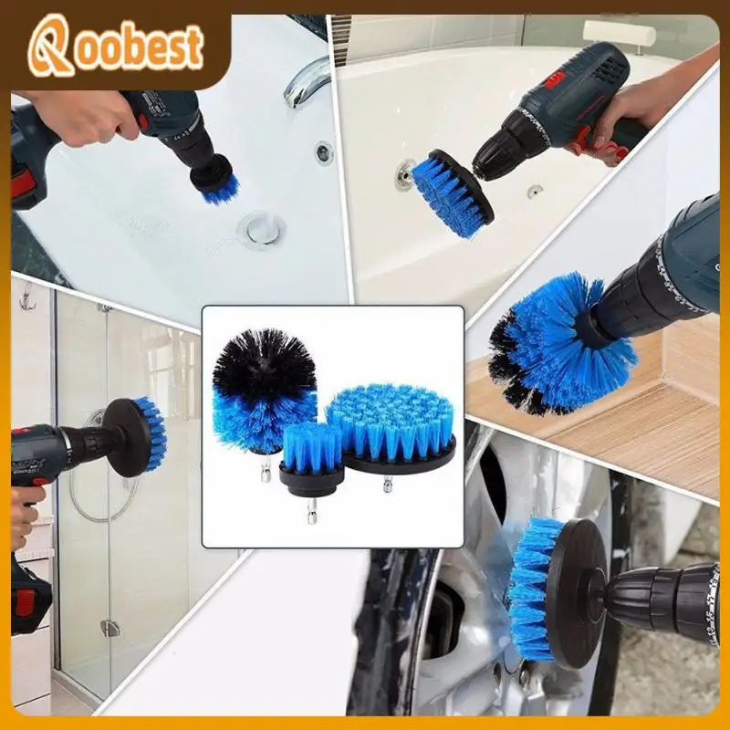 

2/3.5/4/5 With Extender Brush Attachment Set Drill Brush Polisher Power Scrubber Auto Tires Cleaning Scrubber Brushes Brush