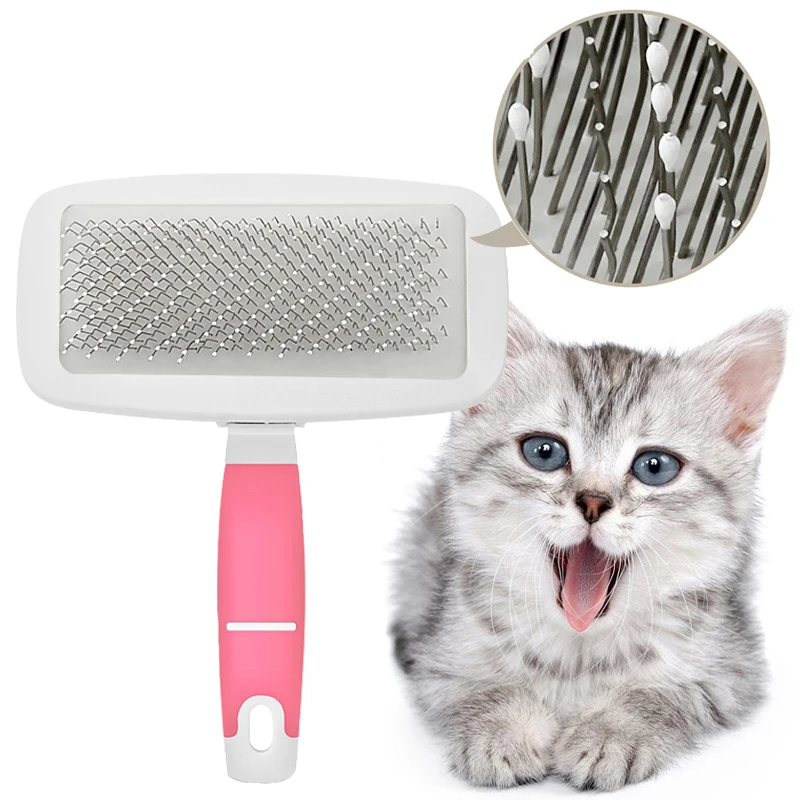 

Pet Needle Combs With Non-Slip Handle Small Medium Dog Hair Brushes Hair Removal Knotting Comb Grooming Supplies For Dogs Cats