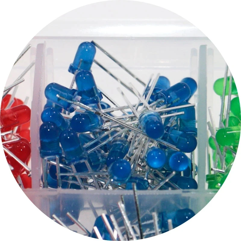 500 шт. 3 мм комплект светодиодных диодов смешанного цвета красный зеленый желтый