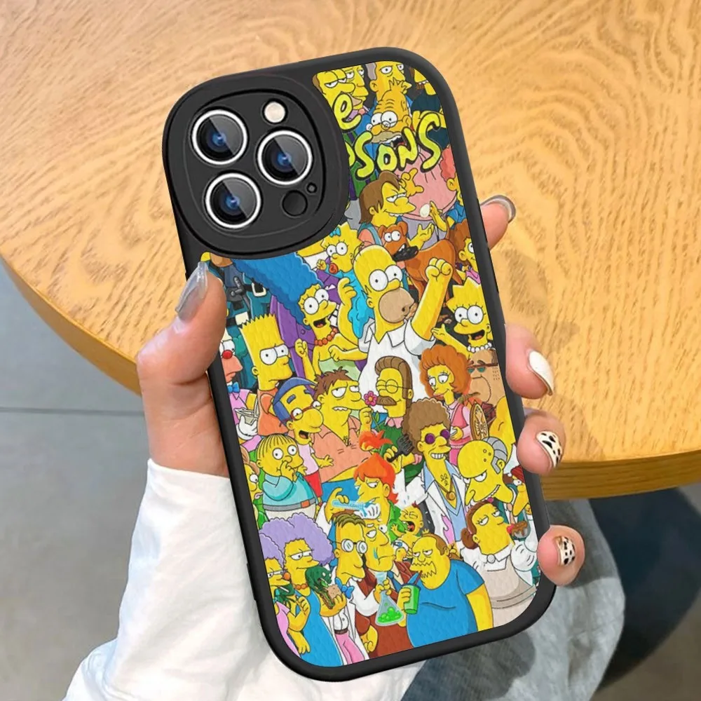 Чехол для телефона Cartoon Homer S-Simpson из жесткой кожи iPhone 16 15 14 13 12 Mini 11 Pro Max Xs X Xr 7 8 Plus Fundas