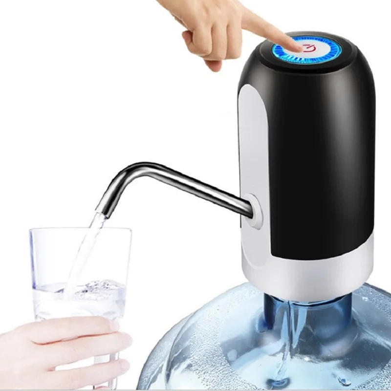 

Electric Hand Press Water Pumps Home Gadgets Water Bottle Pump Mini Barreled USB Charge Automatic Portable Water Drink Dispenser