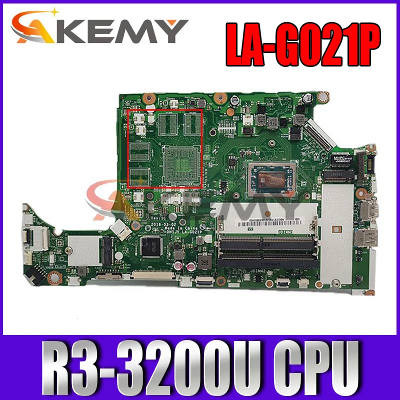 

For Acer Nitro 5 AN515-42 A315-41 Laptop Motherboard With R3-3200U CPU DH5JV LA-G021P DDR4 test 100% OK