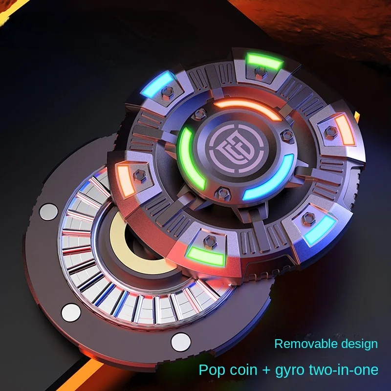 

Fingertip Gyro 2023 New Invader Pop Coin Multi-Function Decompression Decompression Adult Finger Toy