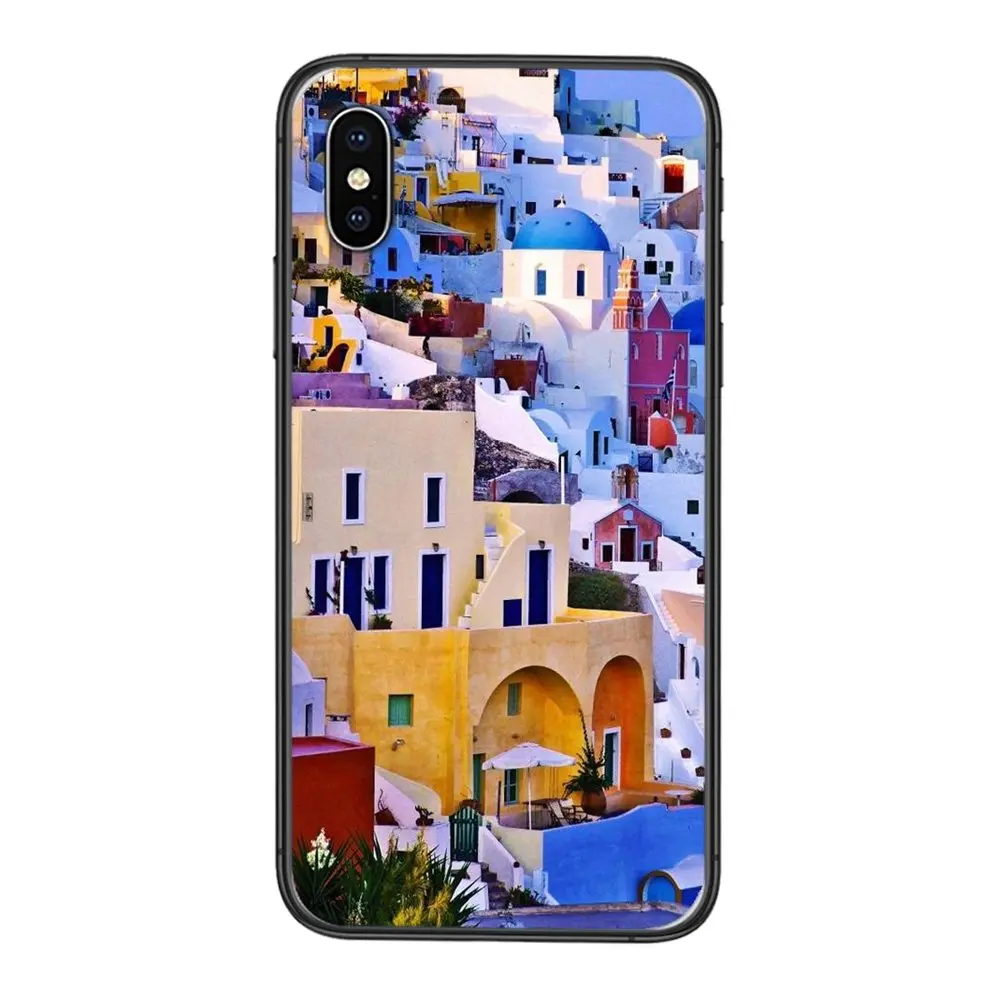 Фото Греческий пейзаж для Xiaomi Redmi K40 K30 K30S K20 Gaming 9 9C 8 8A 7 7A 6 6A 5 4X 4A Nfc Plus Pro, чехол для телефона из ТПУ, распродажа №2