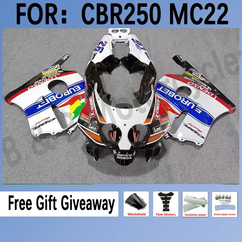 

Комплекты обтекателей для мотоцикла Honda CBR250rr 1990-1994 NC22 CBR 250 RR MC22 CBR250 RR 1993 полный комплект обтекателей белый черный