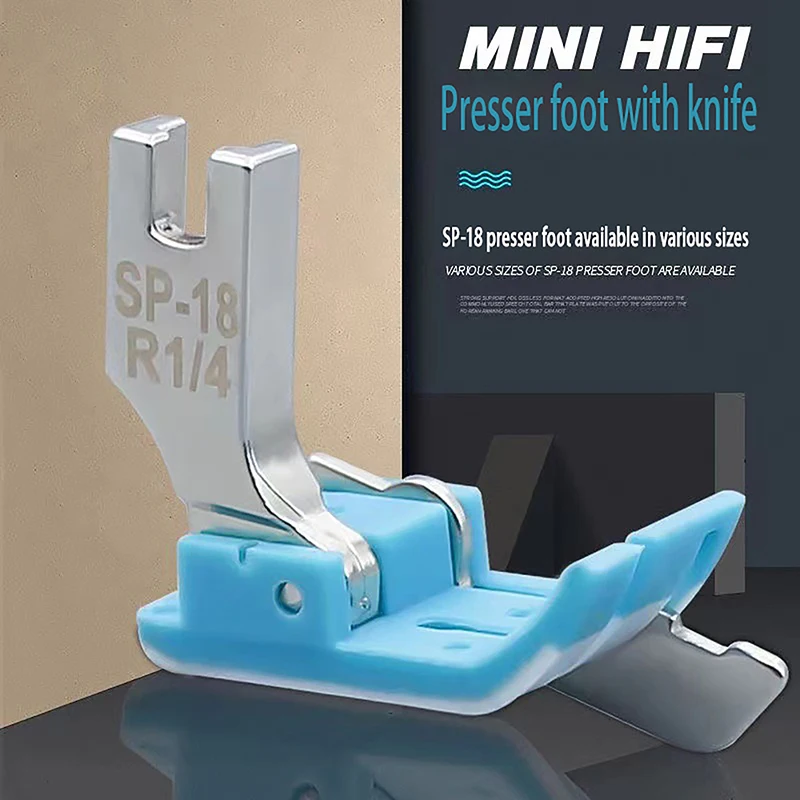 1 шт. пластиковая прижимная лапка с зернистой кромкой