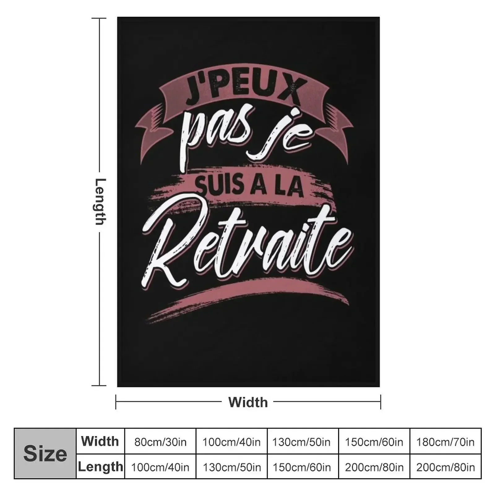 Одеяло Maillot J'Peux Pas Je Suis A La Retraite с юмором забавный подарок движущиеся одеяла