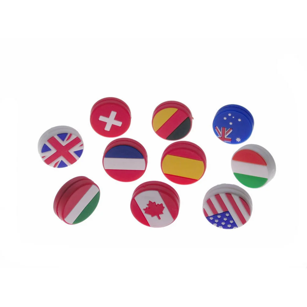 

10 PCS Rackets Tennis Absorber Absorbers Vibration Dampeners 2.37X2.37CM