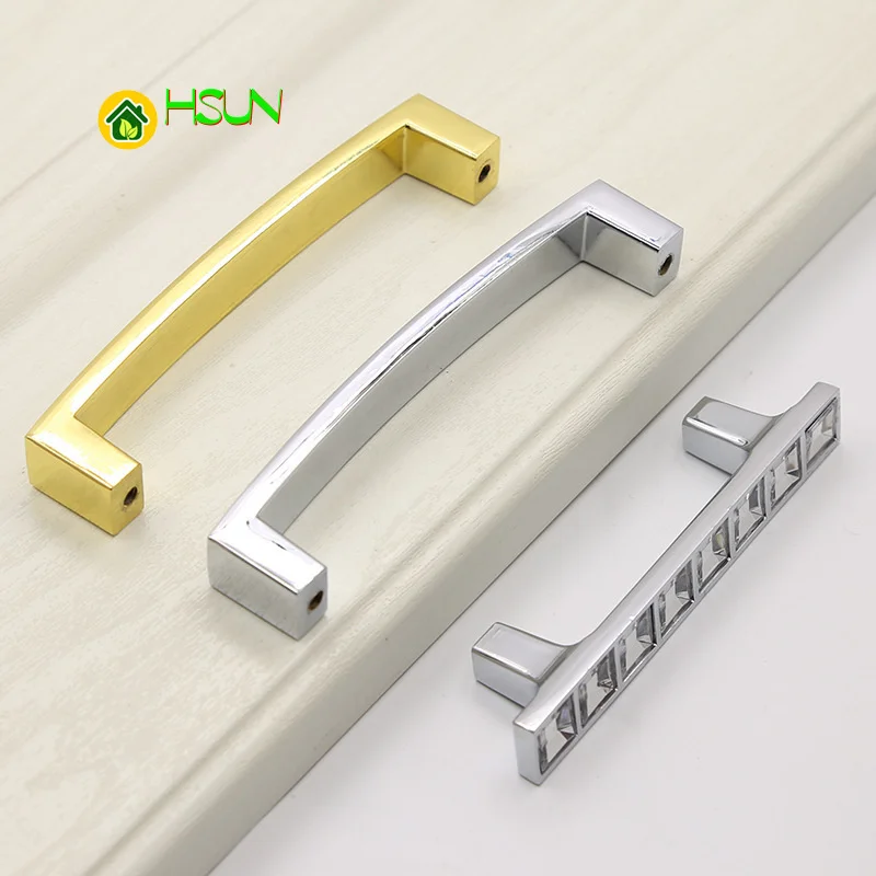 2 шт. прозрачная ручка U-образный современный простой выдвижной ящик шкаф для