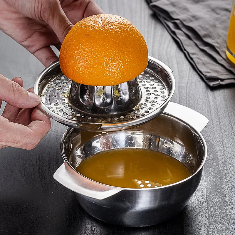

Licuadora portátil de acero inoxidable, exprimidor Manual de limón, naranja, cítricos, zumo de fruta, utensilios de cocina