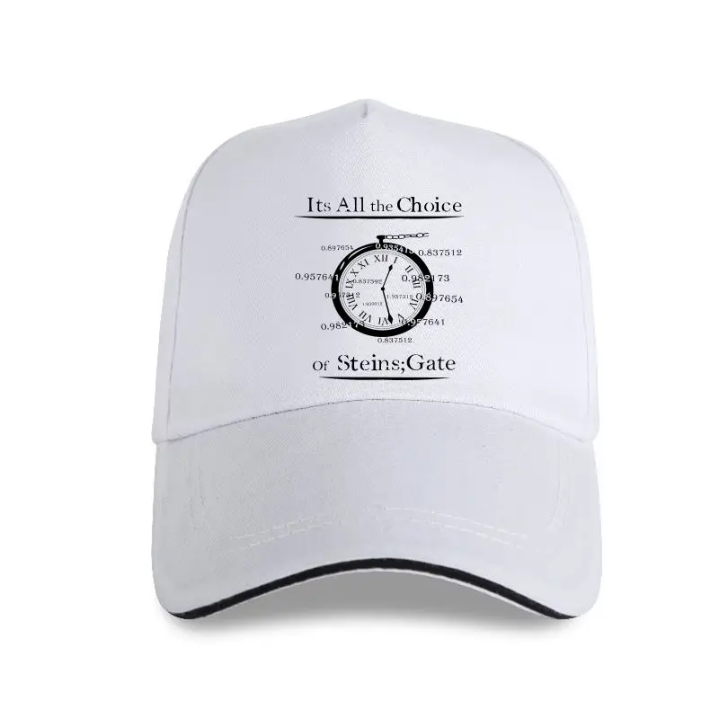 

new cap hat Steins Gate The Choice Of Steins Gate Cotton Men Print Cute Plus size Streetwear Baseball Cap Tsh