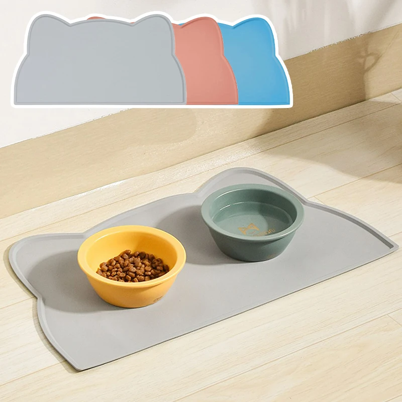 

Silicone Pet Placemats Waterproof Durable Cat Mat Anti-Slip Dog Bowl Mats for Pet Feeding Dog Feeder Supplies Pet Cat Bowl