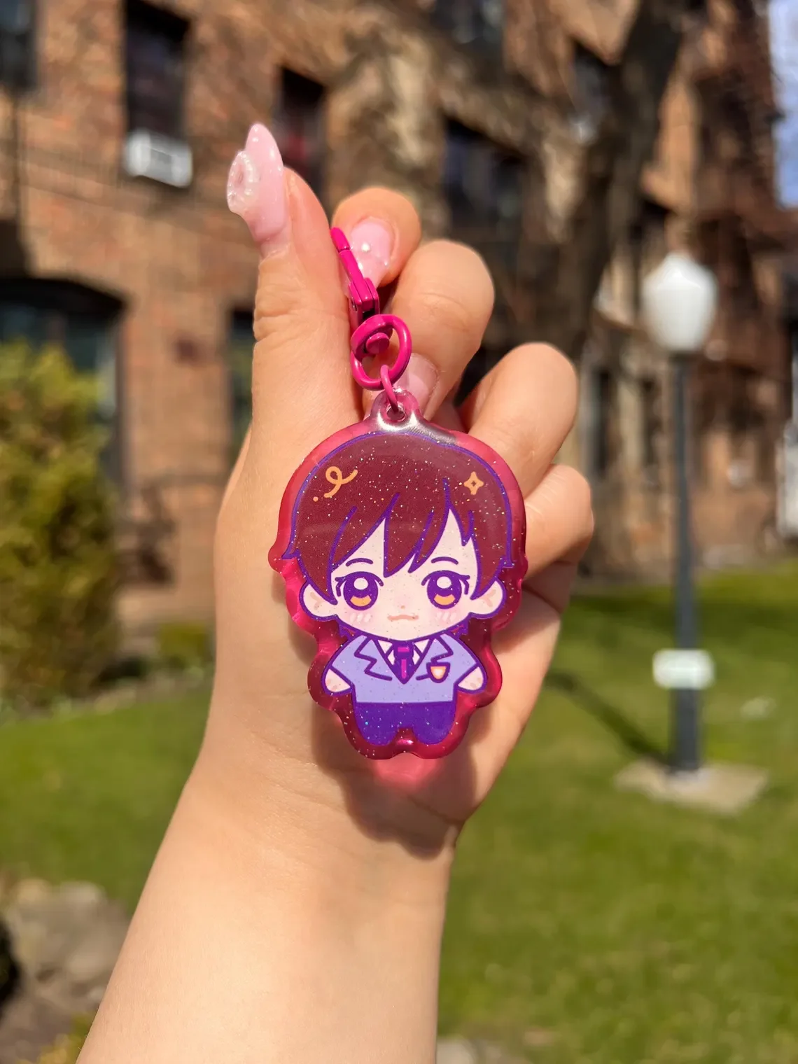 Фото Брелоки-шармы Ouran Host Club Chibi Gummy Glitter Charm, коллекционные аниме-аксессуары OHSHC №3