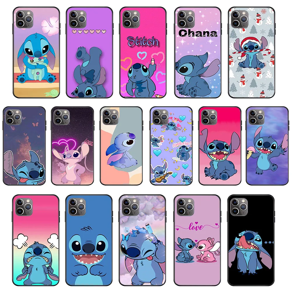 

KK-26 Love Stitch Silicone Case For Xiaomi Redmi 6 6A 7 7A S2 Note 6 11 11s 10t 11t 12 Pocophone F1