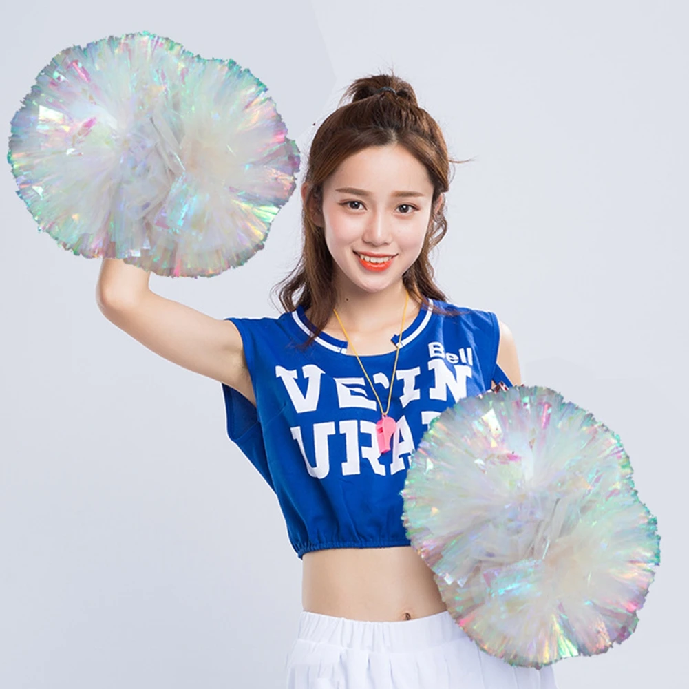

1 Piece Plastic Cheerleader Pom Ppom Girl Cheer Refueling Props Cheerleading Pompon Pompoms Baton Handle Sports