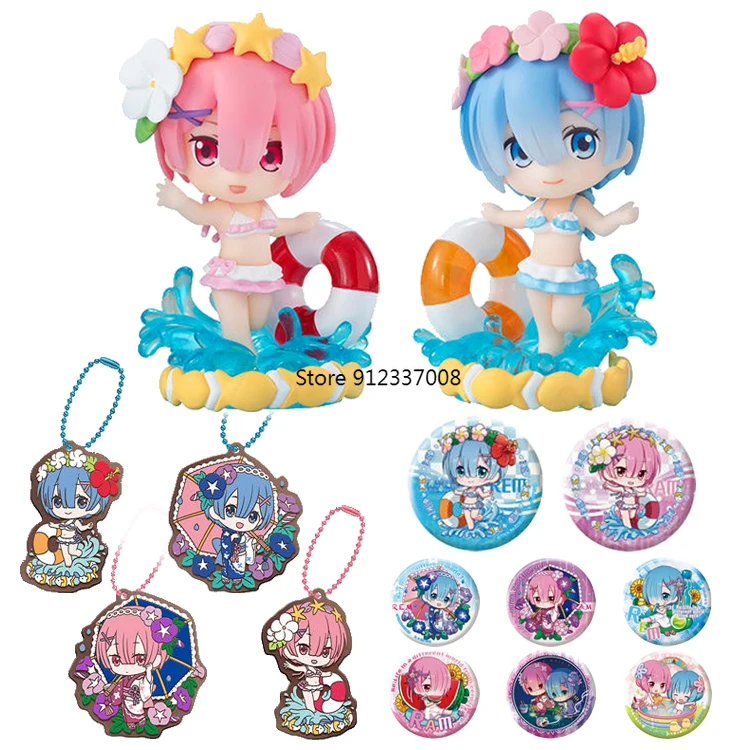 Bandai Gashapon Capsule Toy Gacha Re:Life In A Different World From Zero Rem Figure Gachapon Capsule Toy Collectible Ornament