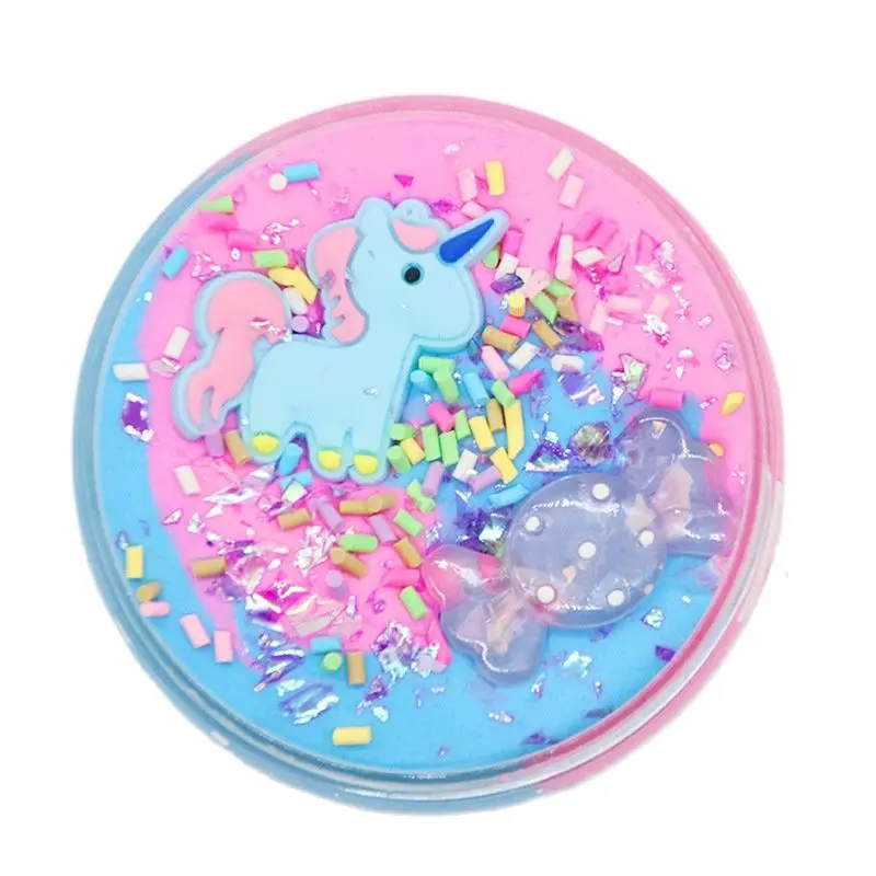 

60ml Unicorn Puff Slime Plastic Clay Light Clay Colorful Modeling Polymer Clay Sand Fluffy Light Plasticine Gum For Handmade Toy
