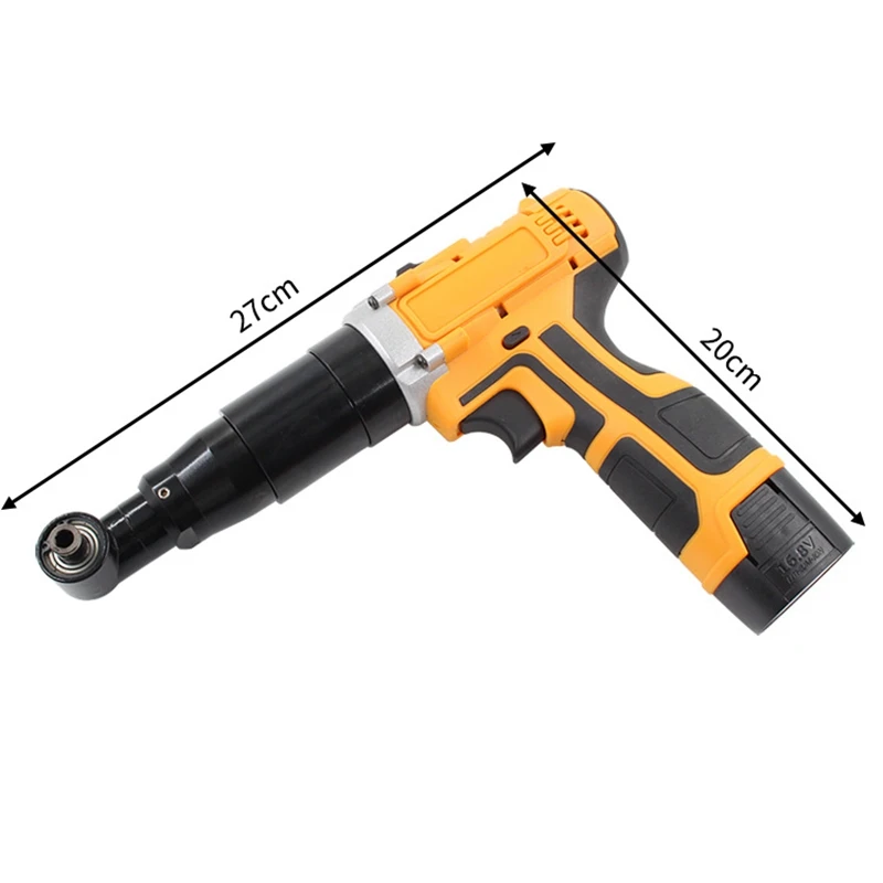 16.8V Electric Rivet Gun Lithium Battery Charge Type Core Pulling Riveted Pull Stud Tool Automatic Pull Riveting Nut Gun