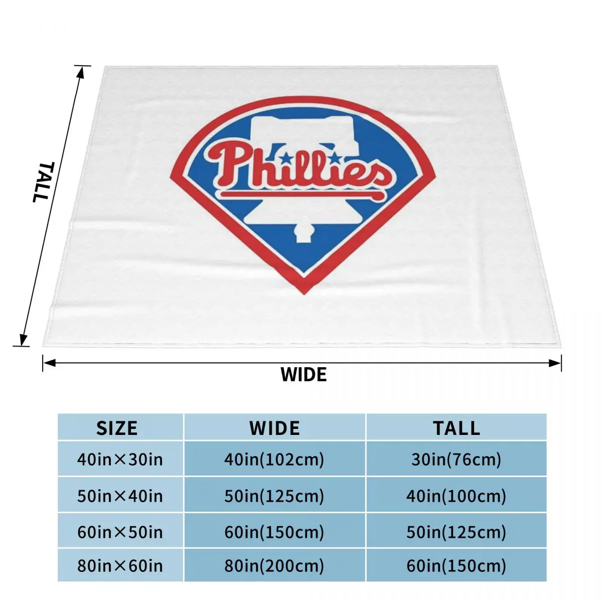 Ультрамягкое Флисовое одеяло Phillies Club An