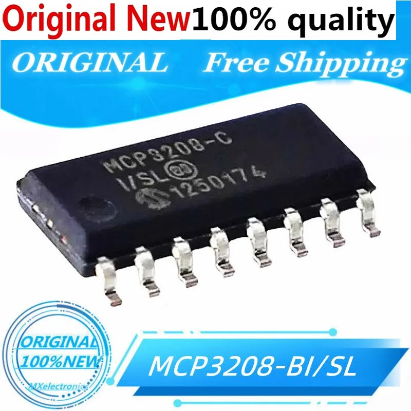 

5-50pcs/lot New100% Mcp3208-bi/sl Mcp3208-ci/sl Mcp3208 Sop16 Adcs - Analog To Digital Converters Ic Chipset Original