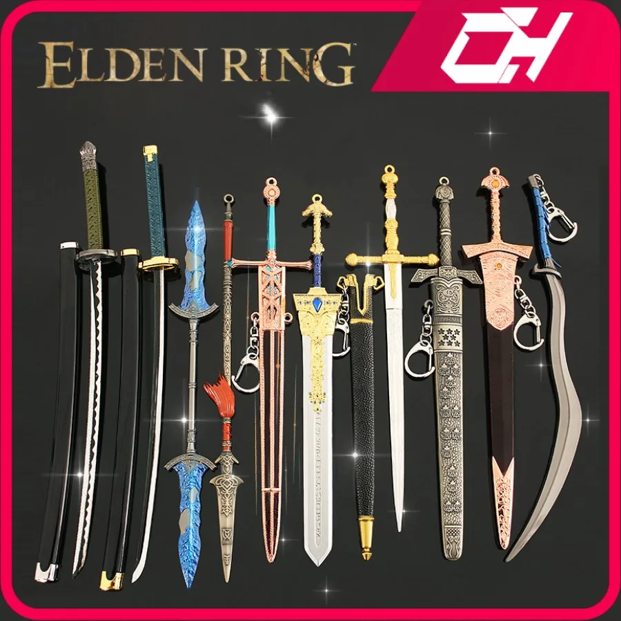 Модель оружия Elden в виде кольца копия модели копье мечи нож-бабочка японская