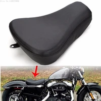 motorcycle black driver front leather pillow solo seat cushion for harley sportster xl 1200 883 72 forty eight 2016 2020 moto b