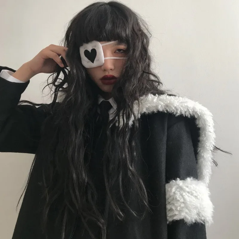 Y Demo Harajuku мягкий женский ремешок для глаз ручной работы в форме сердца