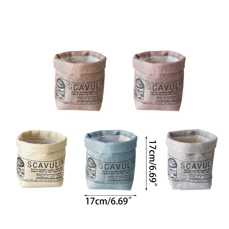 

Fabric Plant Pots Flower Pots Bag for Indoor Planters Storage Organizer Garden Planters Rustic Farmhouse Decor Modern