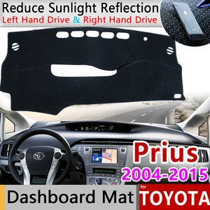 Для Toyota Prius 20 30 2004  2015 Противоскользящий коврик на приборную панель солнцезащитный коврик для приборной панели автомобиля Защита ковра анти-УФ аксессуары коврик