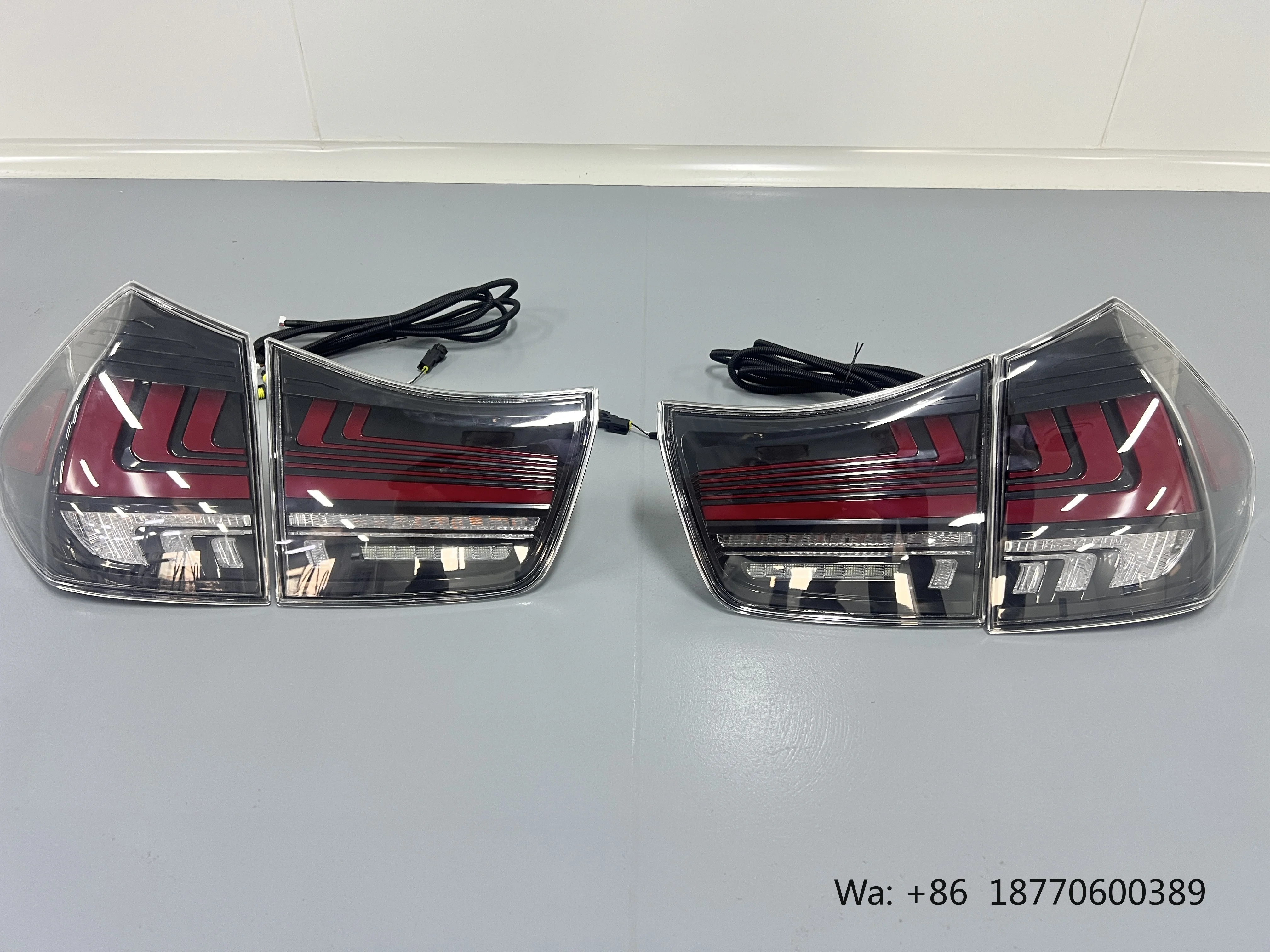 Фото Светодиодные задние фонари для Toyota Harrier Lexus RX300 RX330 RX350 2003-2008 - Динамические указатели поворота, прозрачные лампы заднего хода и стоп-сигналы №2